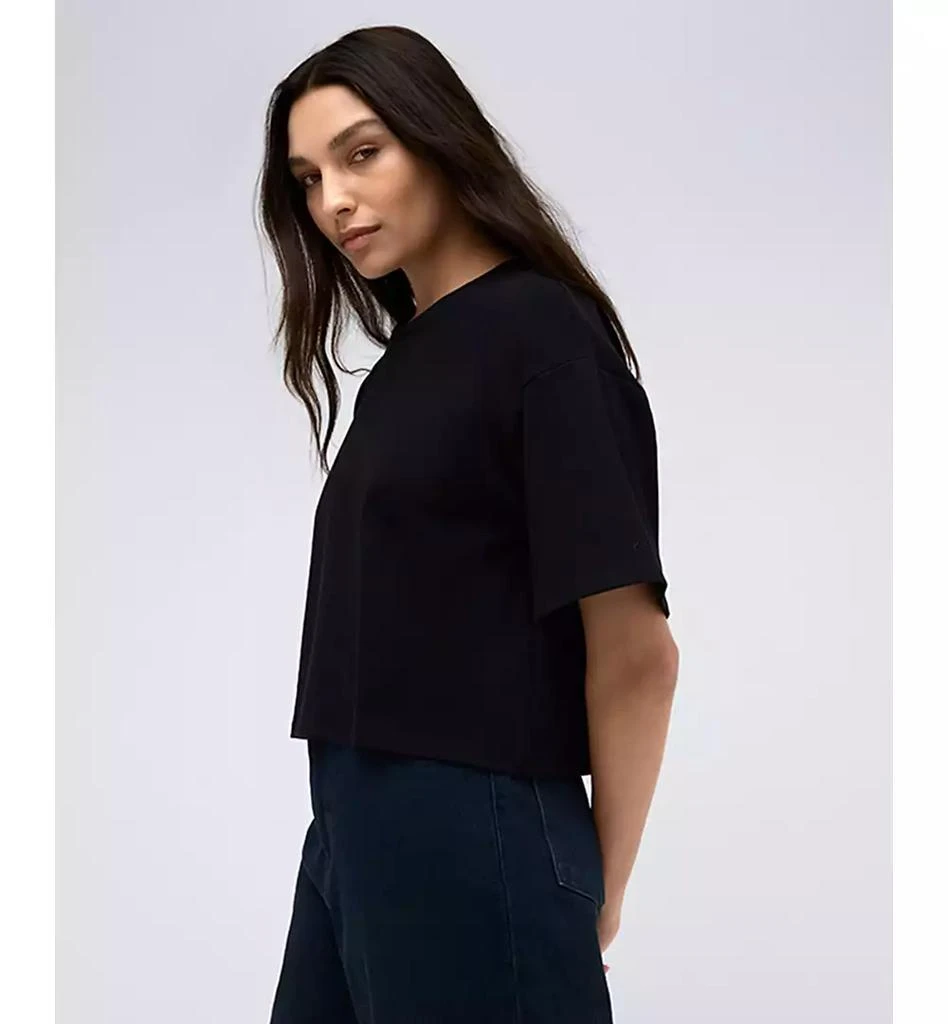 Kenneth Cole Women's Heavyweight Cotton Jersey Logo T-shirt 3