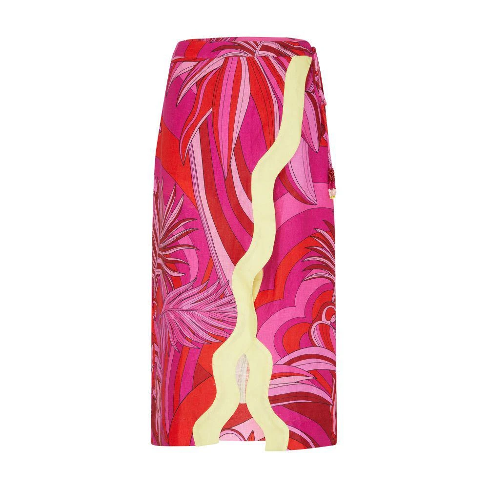 Farm Rio Endless Summer wrap skirt 8