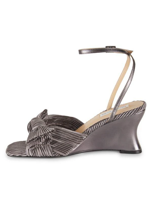 Saks Fifth Avenue Jules 76MM Pleated Leather Sandals 4