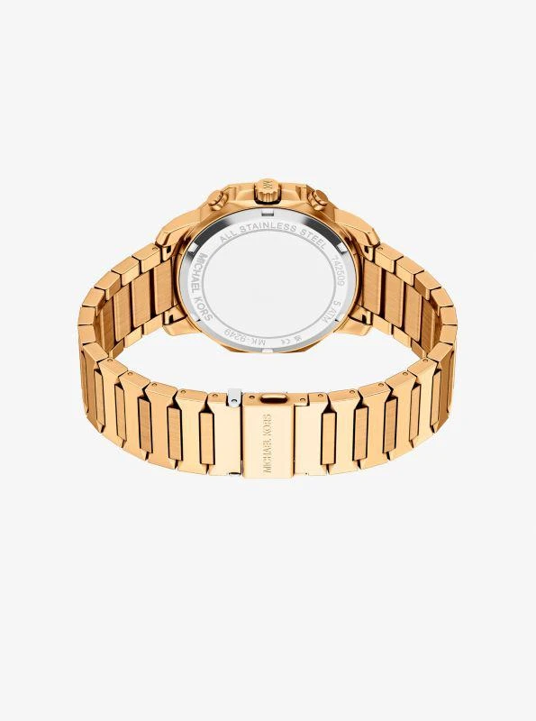Michael Kors Oversized Prescott Gold-Tone Watch 4
