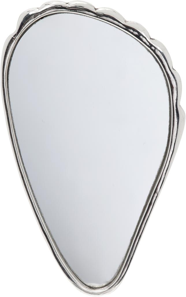 Sophie Buhai Silver Coquille Hand Mirror
