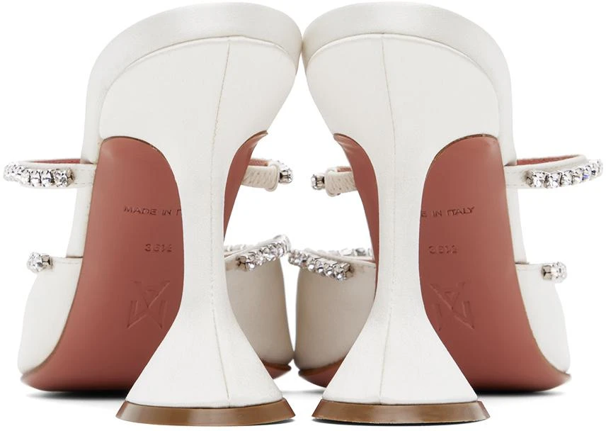Amina Muaddi White Gilda Mules 2