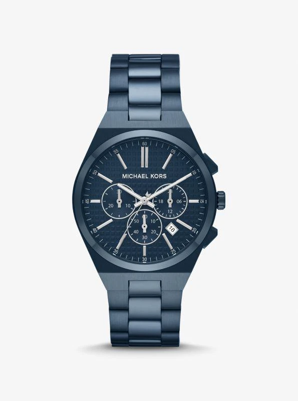 Michael Kors Oversized Lennox Blue-Tone Watch 1