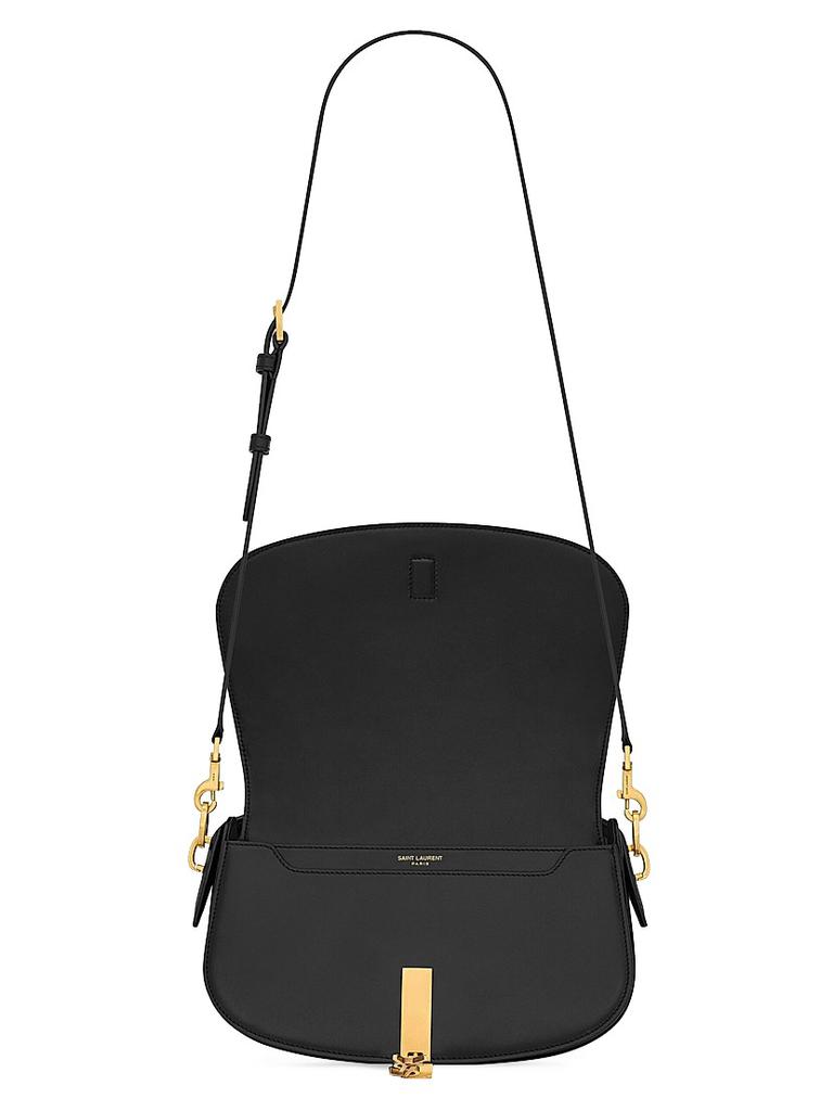 【関税&送料込】Saint Laurent Voltaire Bag Voltaire leather shoulder bag in black - Saint Laurent