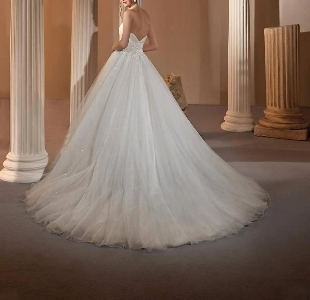 Demetrios Demetrios - Beaded Tulle With Crepe Gown 2