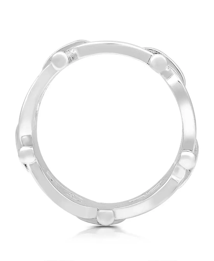 And Now This Horse Bit Link Cubic Zirconia Ring 3