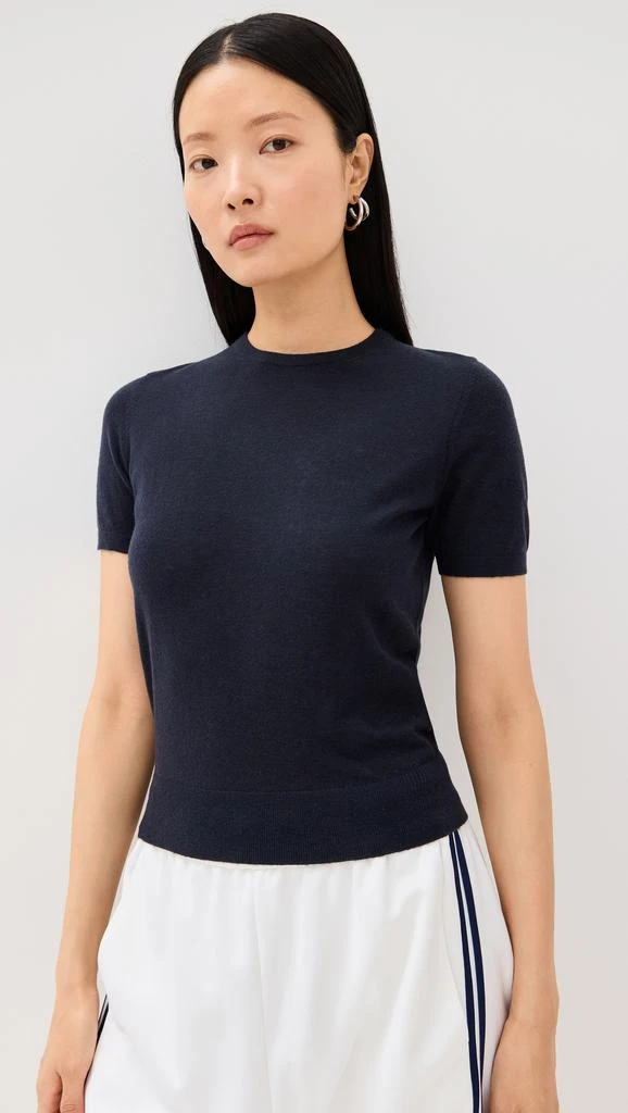 Tibi Skinlike Mercerized Wool Shrunken Tee 6