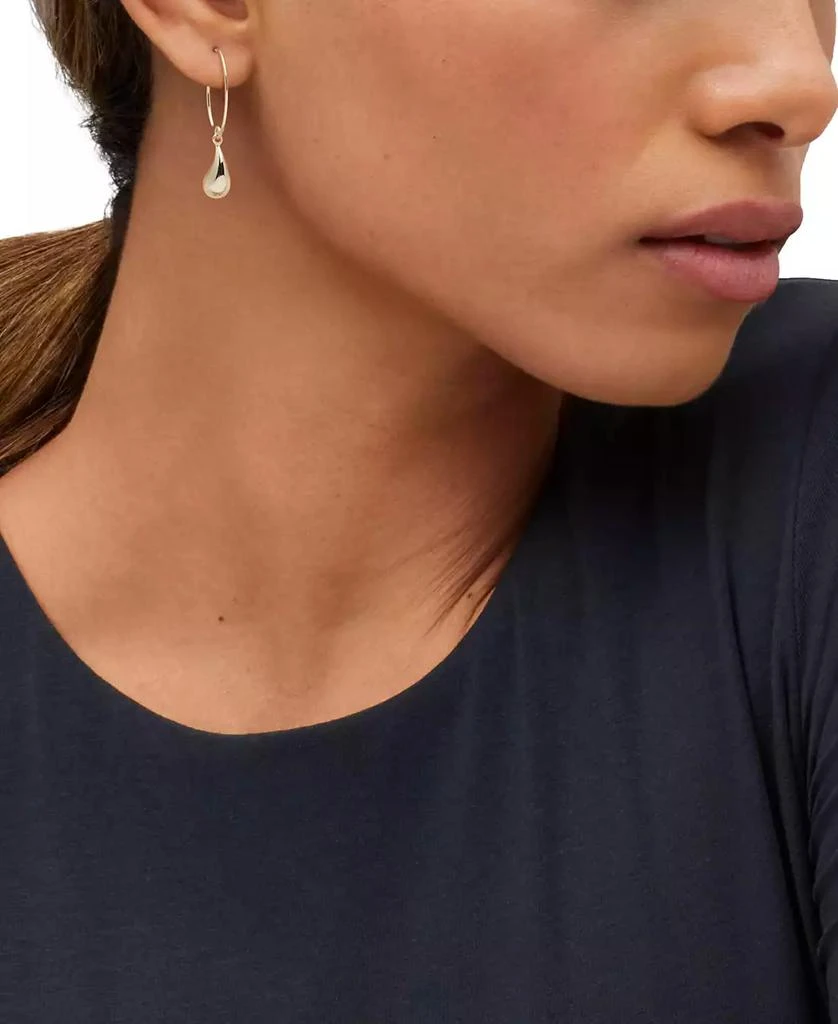 Macy
s Polished Teardrop Dangle Earrings in 10k Yellow Gold 2