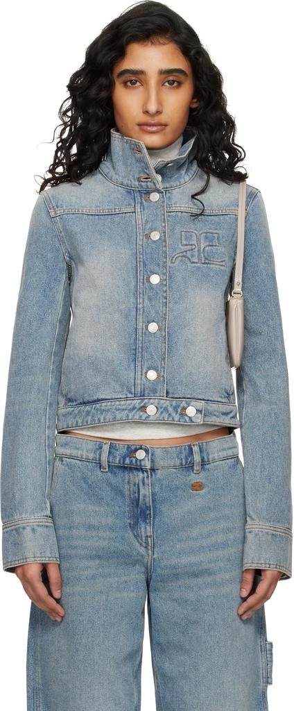 Courrèges Blue Reedition Denim Jacket