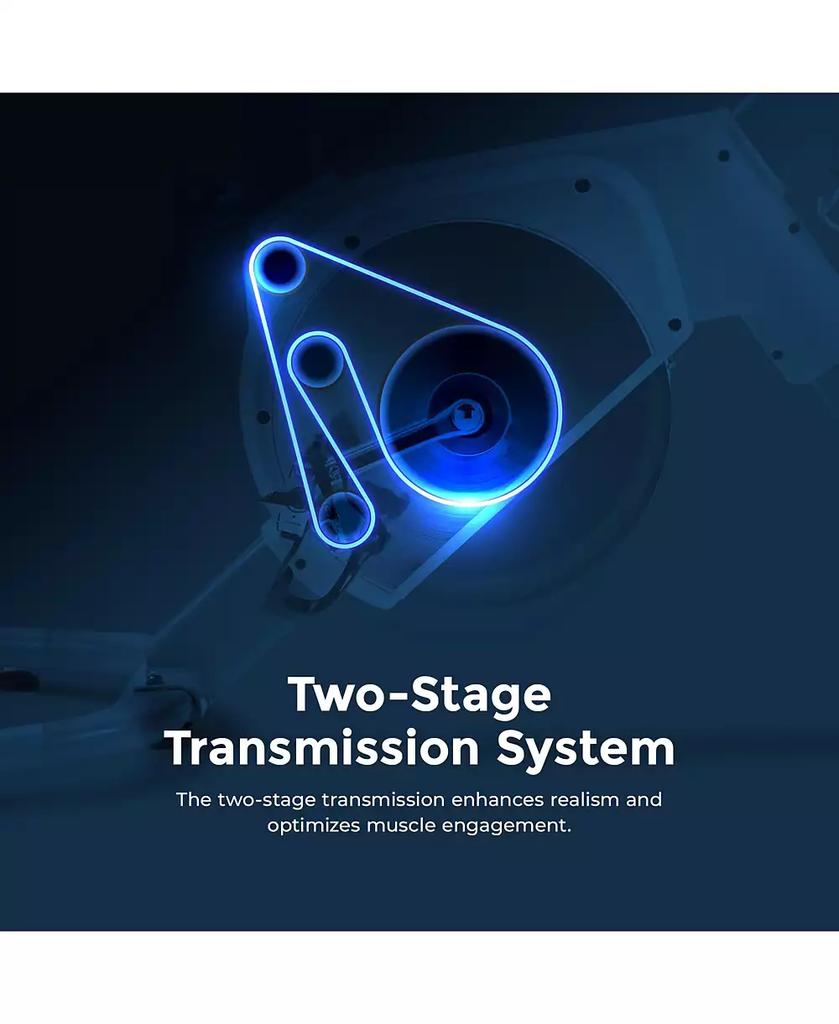 Sunny Health 
Fitness Smart Two-stage Transmission Magnetic Belt Drive Upright Exercise Bike