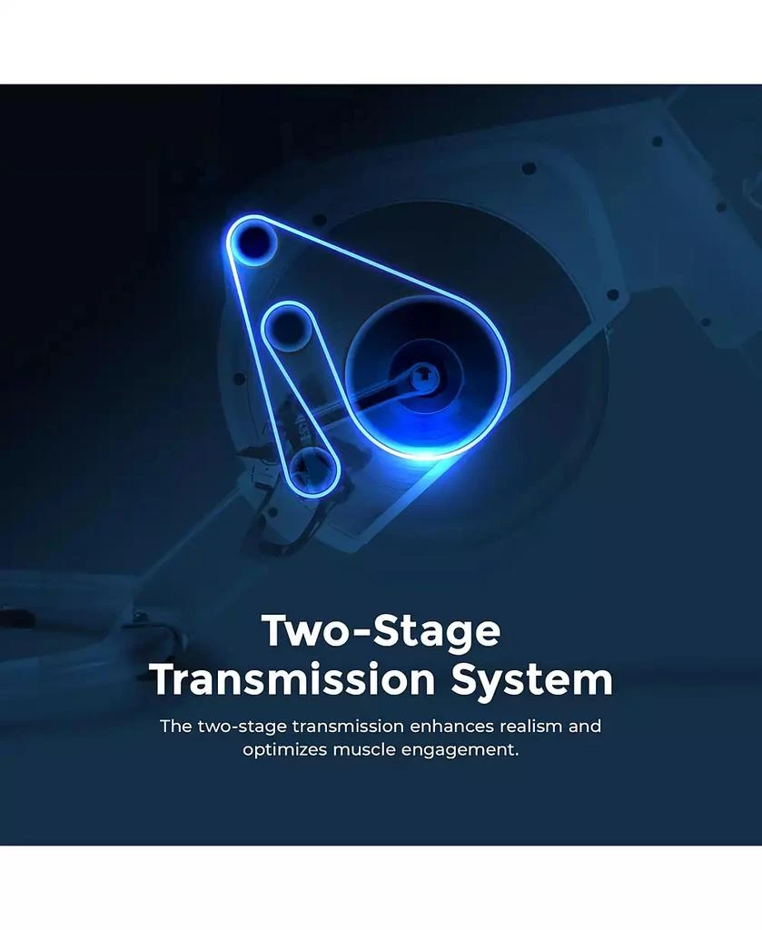 Sunny Health
Fitness Smart Two-stage Transmission Magnetic Belt Drive Upright Exercise Bike 2