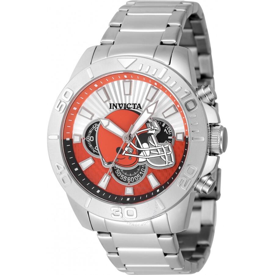 Invicta Nfl Cleveland Browns Chronograph GMT Quartz Men's Watch 47951