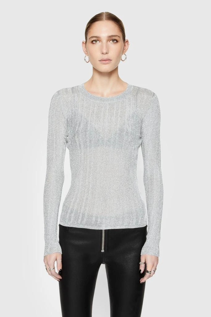 Rebecca Minkoff Abbey Metallic Long Sleeve 1