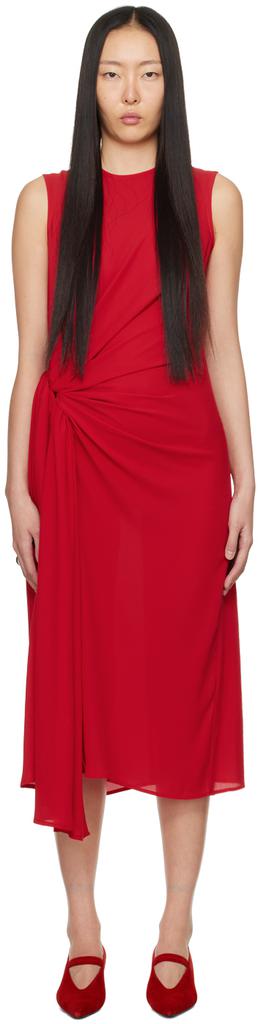 Beaufille Red Hari Midi Dress