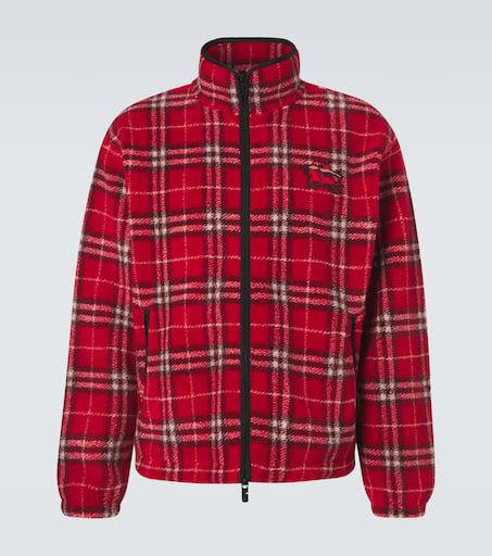 Checked Reversible Bomber Jacket With Zipper – On Sale Now with Up