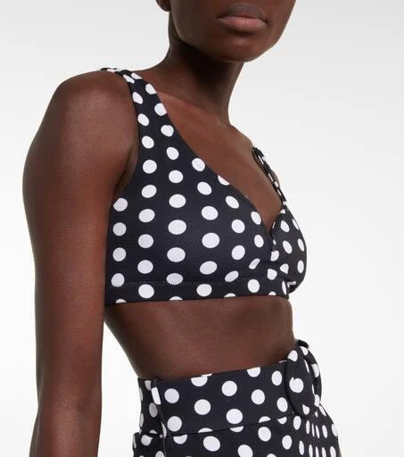 Alexandra Miro Kamala polka-dot bikini top 4