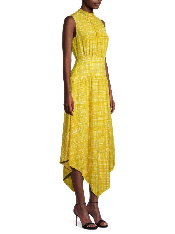 Jason Wu Printed Silk Asymmetric Midi-Dress 3