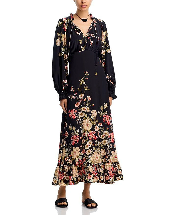 white christmas dresses Cotton Sleeveless Floral Midi Dress | Fit and FlareMidi Dress main image 0