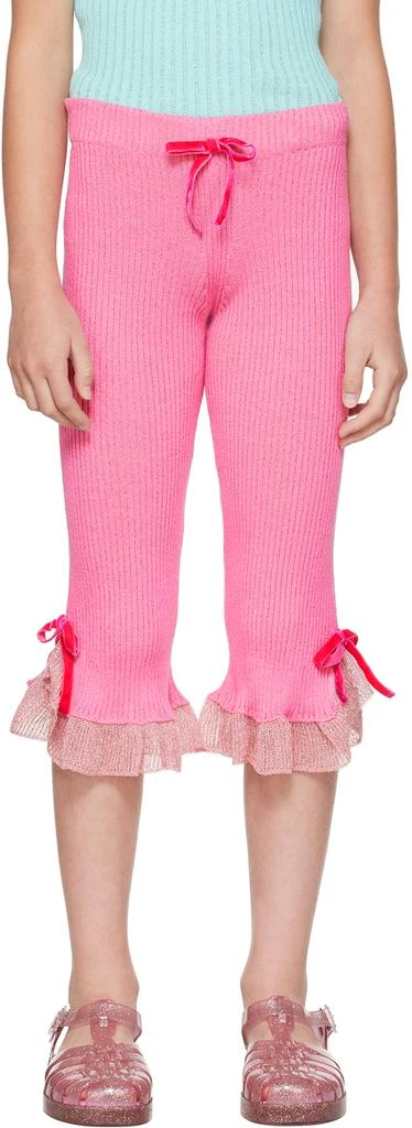 CORMIO Kids Pink Bow Lounge Pants