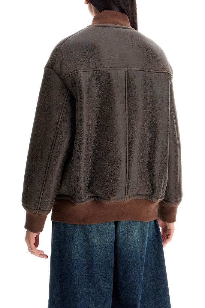 BLANCHA Shearling Bomber Jacket