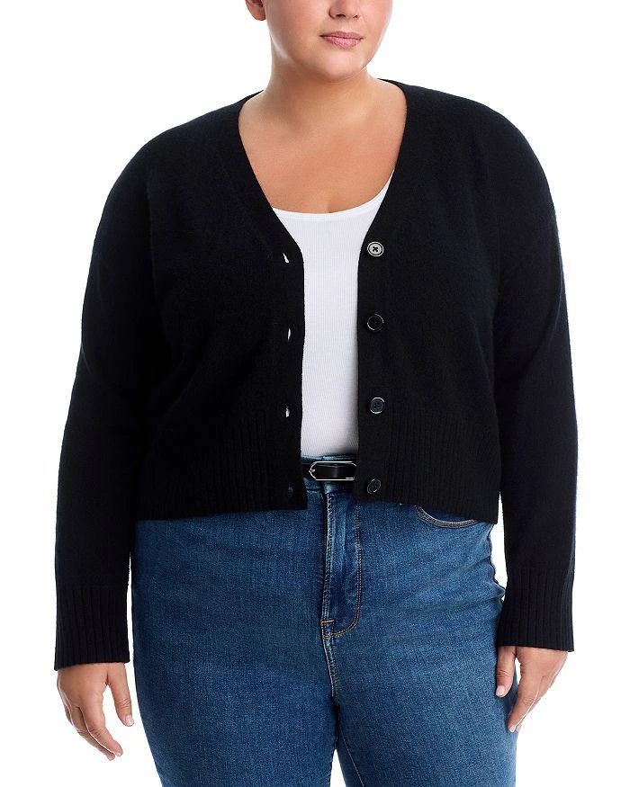 AQUA AQUA 100% Cashmere V Neck Cardigan - Exclusive 5
