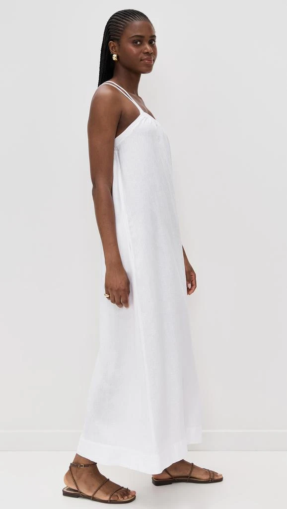 Stateside Linen Asymmetric Tie Maxi Dress 3