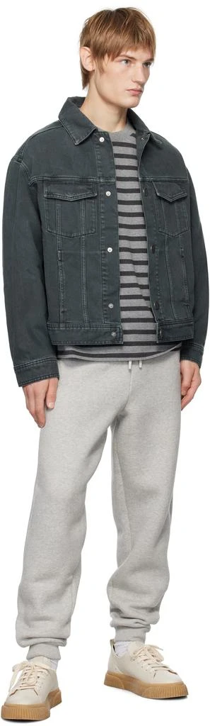 AMI Black Trucker Denim Jacket 4