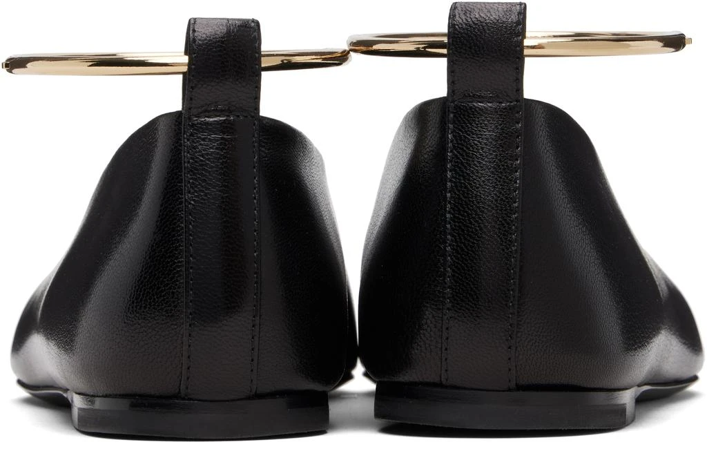 Jil Sander Black Ring Ballerina Flats 2