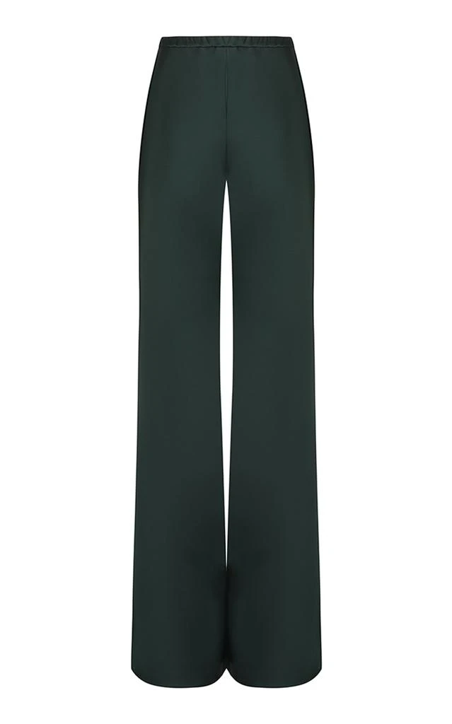 Zimmermann Zimmermann - Eden Slouch Satin Flare Pants - Green - 1 - Moda Operandi 1