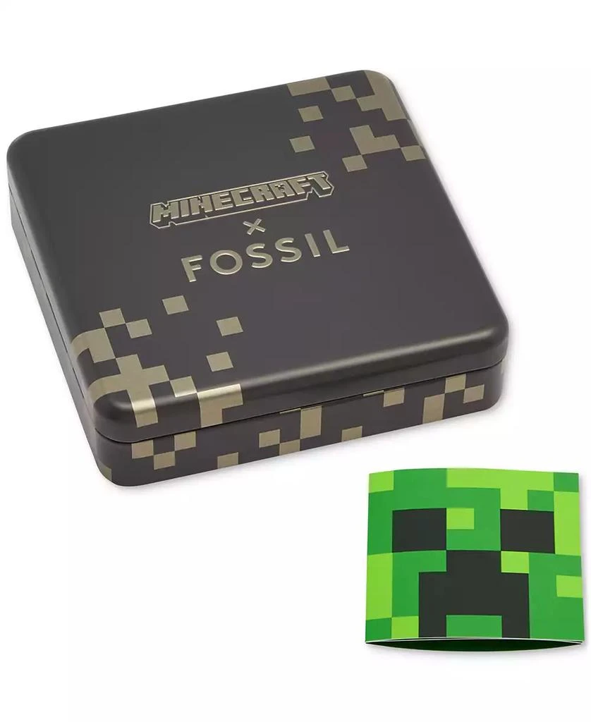 Fossil Men's Minecraft x Fossil Special Edition Embossed Leather Pass Case 6