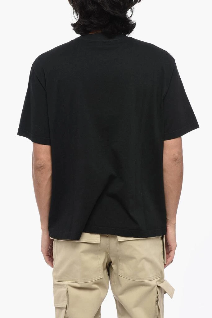 COVERT Solid Color Crew-neck T-Shirt with Printed Logo 2