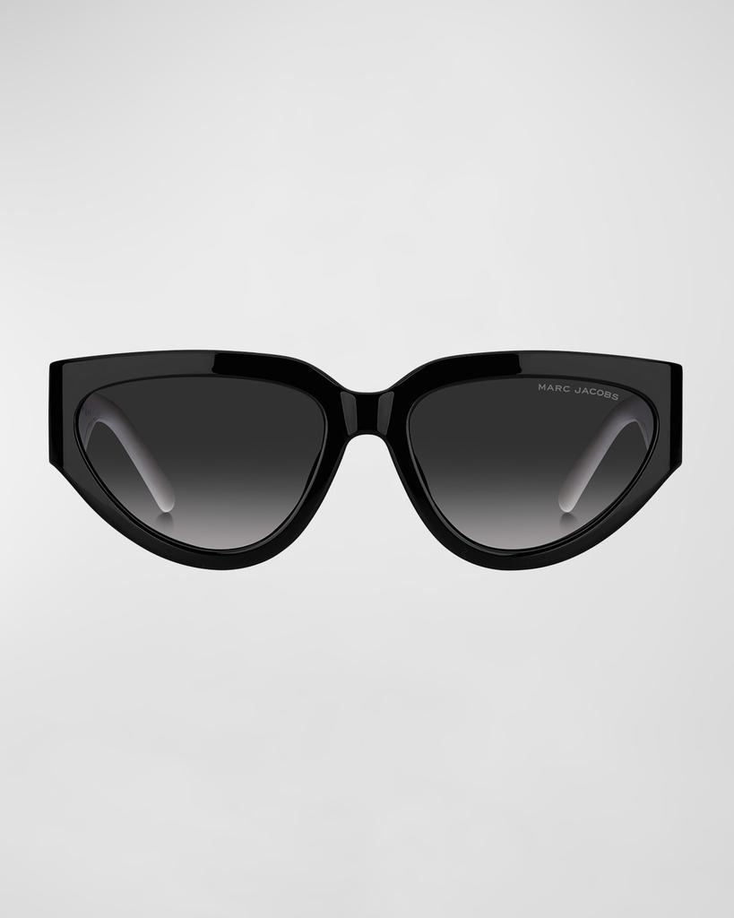Marc Jacobs キャットアイサンクラス MARC528S 807 Marc Jacobs Dark Grey Shaded Butterfly Ladies Sunglasses