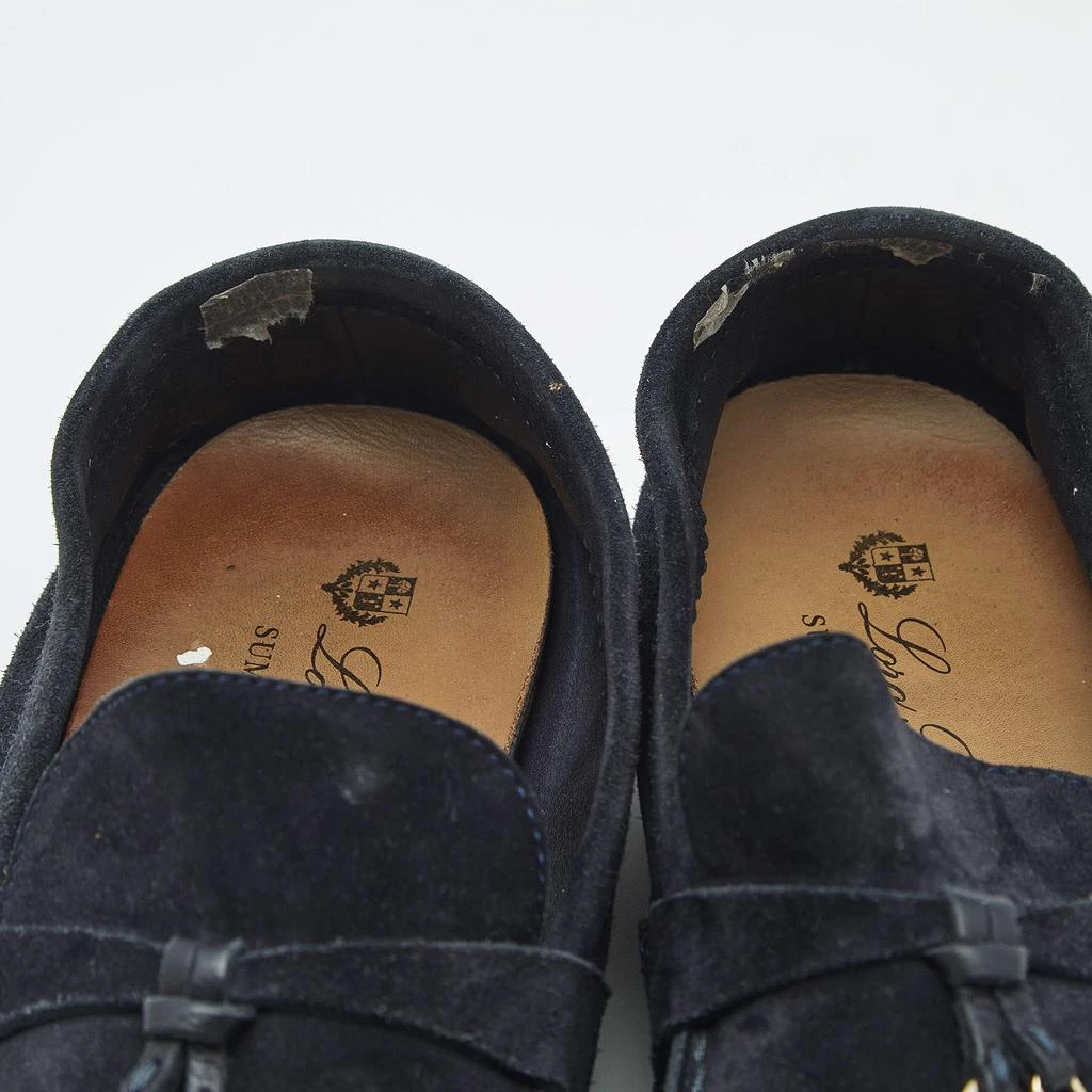 Loro Piana Loro Piana Navy Blue Suede Summer Charms Walk Loafers Size 39.5 4
