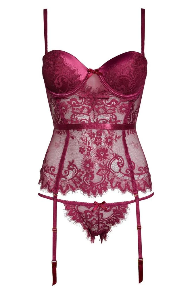 Seven ‘til Midnight Lace Underwire Bustier & Tanga Set 7