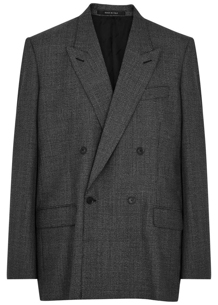 Balenciaga Prince of Wales checked wool blazer 1