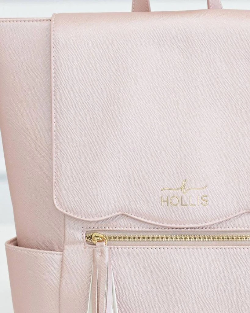 HOLLIS Women
s Frilly Diaper Backpack In Blush 2