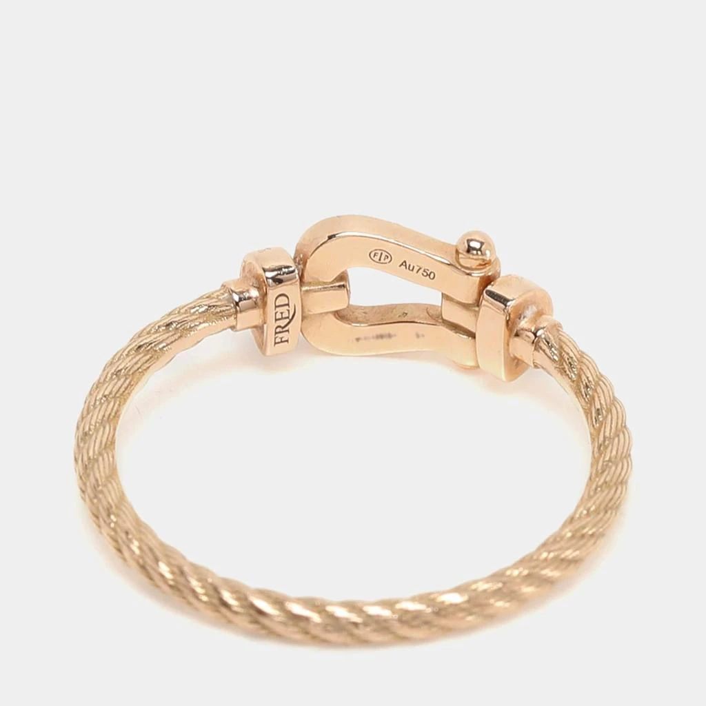 Fred Fred Force 10 Diamond 18k Rose Gold Ring Size 49 5