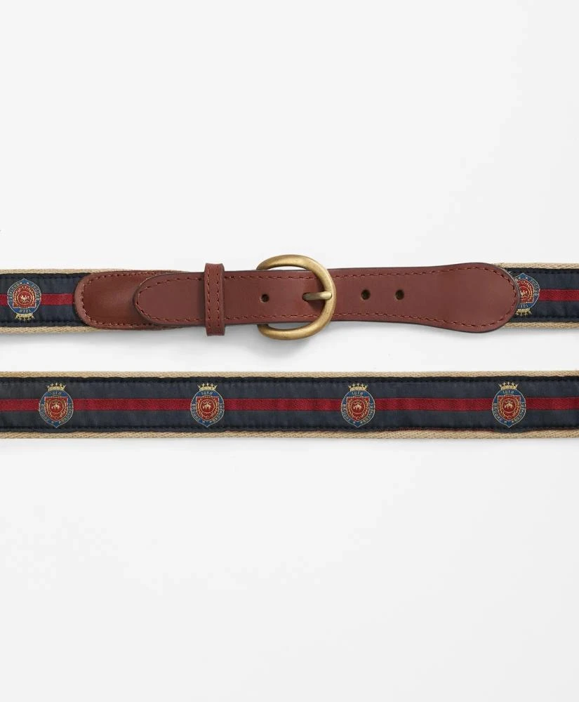 Brooks Brothers Ribbon Overlay Brooks Brothers Crest Belt 2