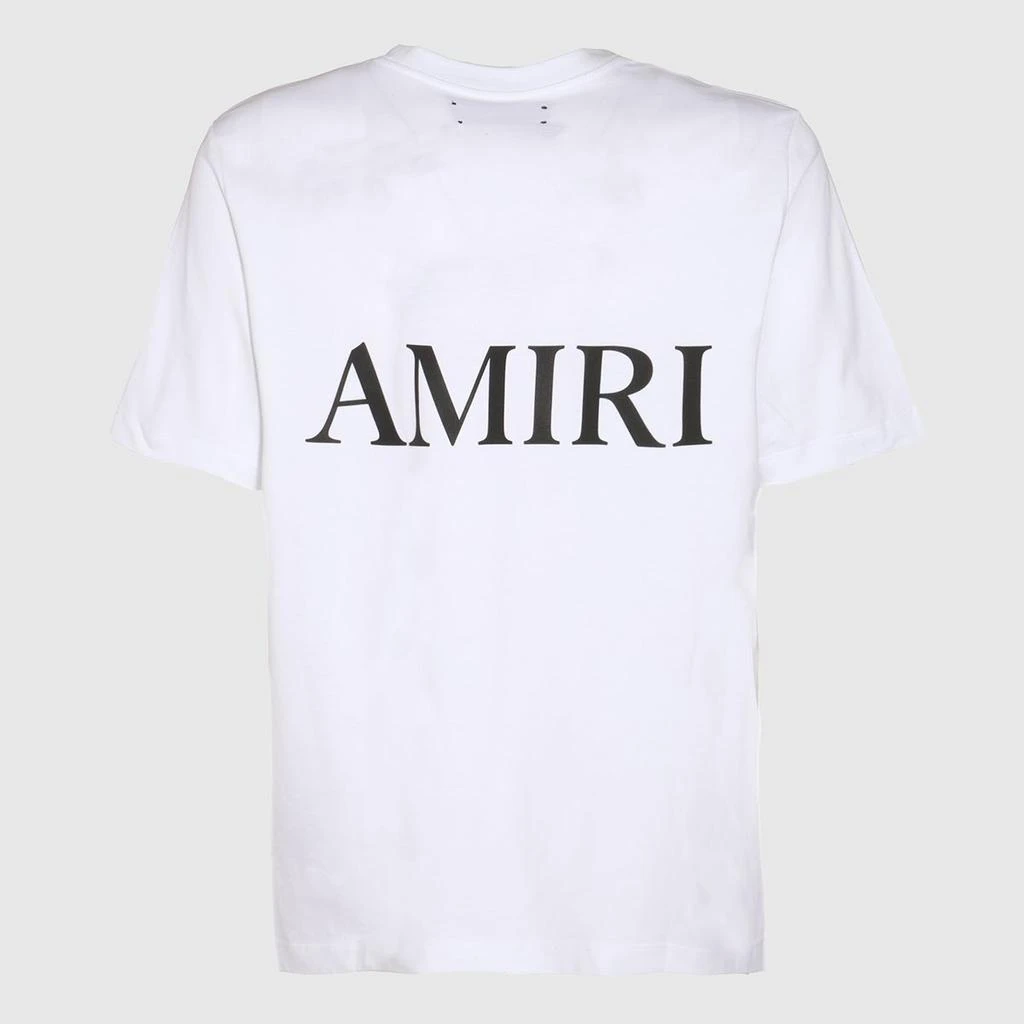 AMIRI Ami Paris Ri White Cotton T-Shirt 2