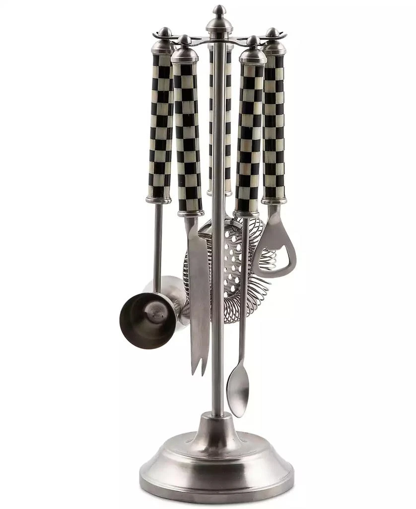 MacKenzie-Childs 3260 Courtly Check Bar Tool Set 1