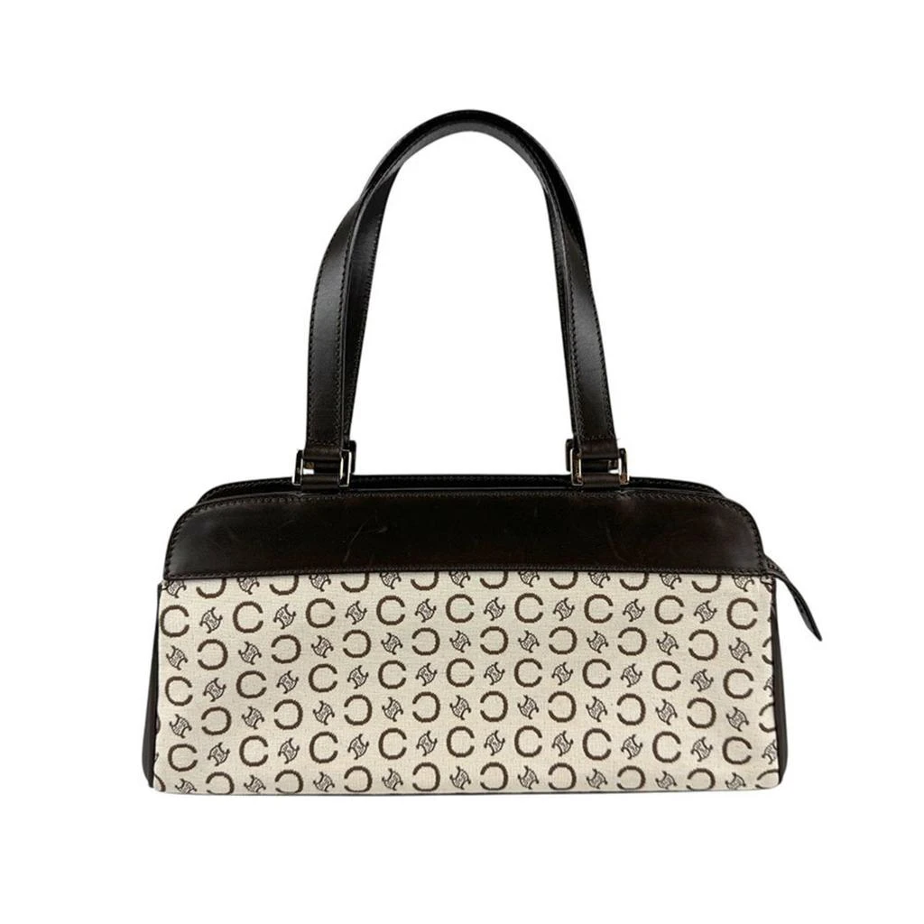 Celine ivory Leather Canvas Handbag (Pre-Owned) 1
