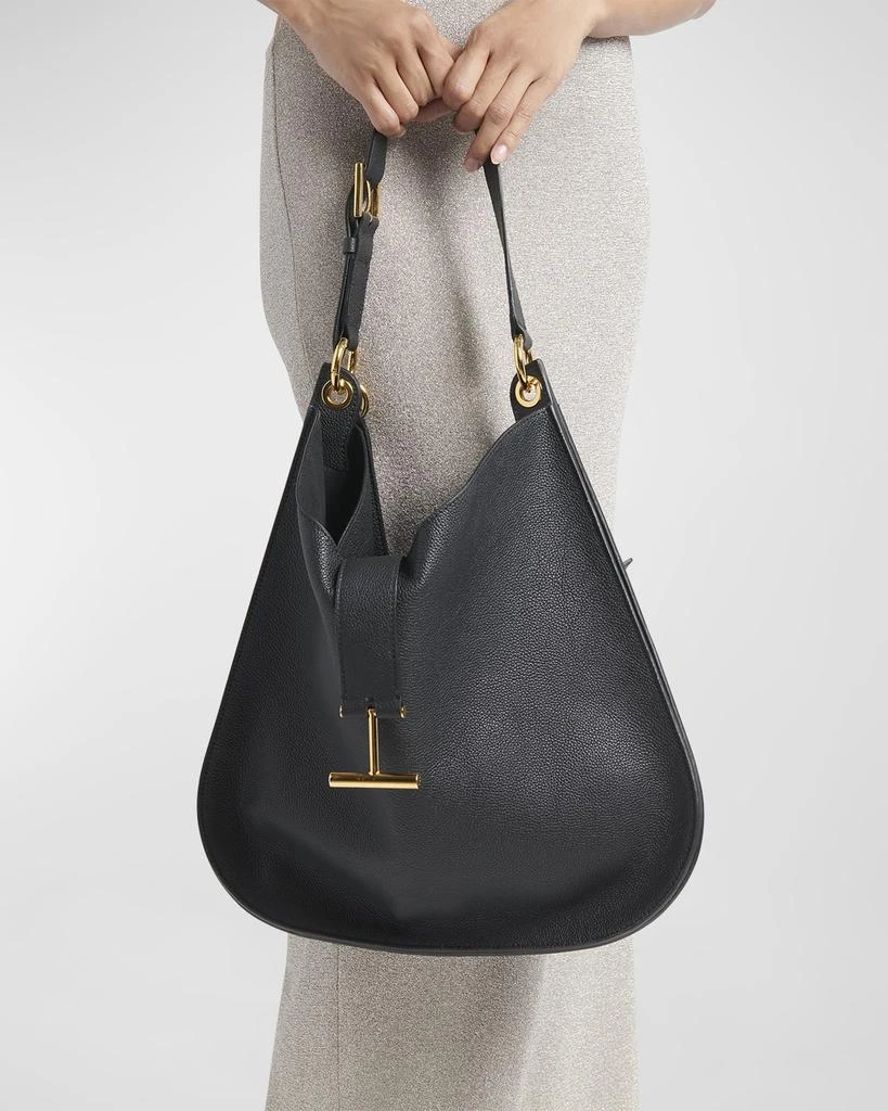 Tom Ford Tara Large Hobo Crossbody in Grained Leather 3