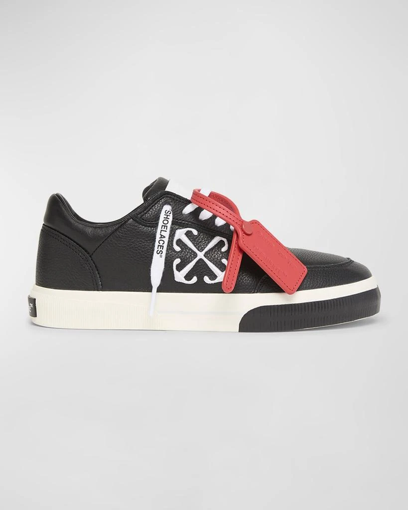 Off-White Vulcanized Leather Low-Top Sneakers 1