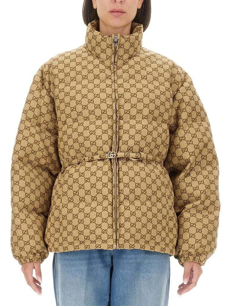 Gucci Gucci Fabric Bomber Jacket Gg 1