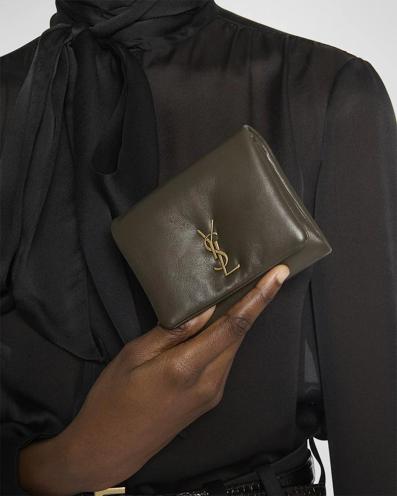 Yves Saint Laurent YSL Compact Wallet in Plonge Leather 2