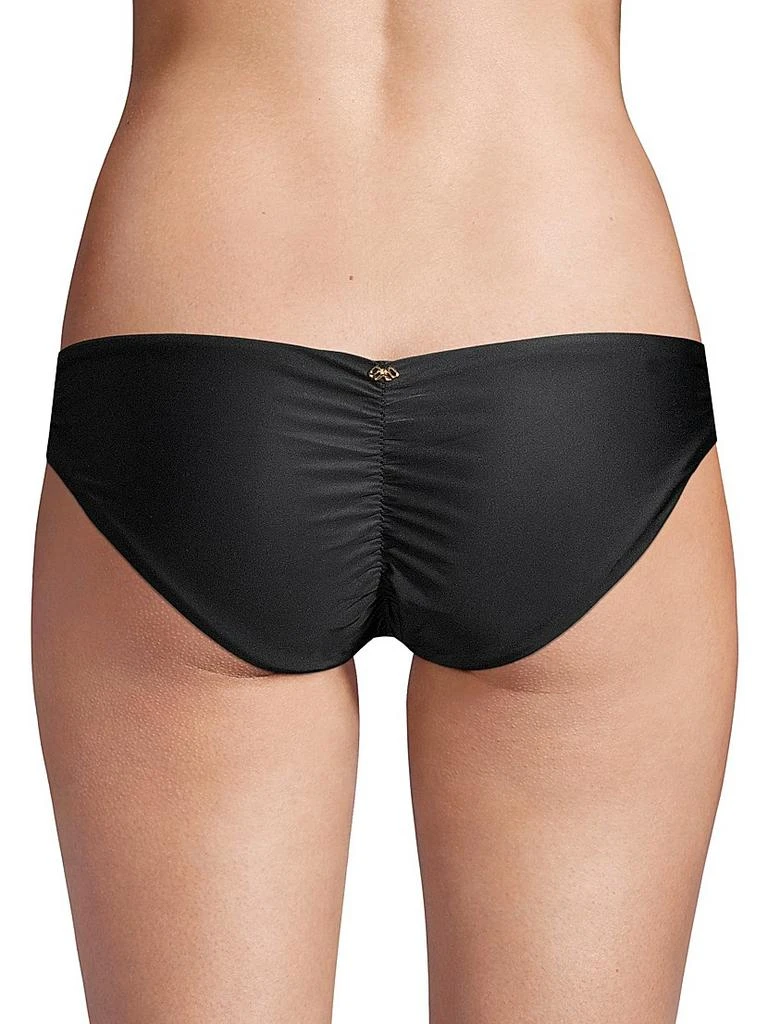 PilyQ Low-Rise Solid Bikini Bottom 4