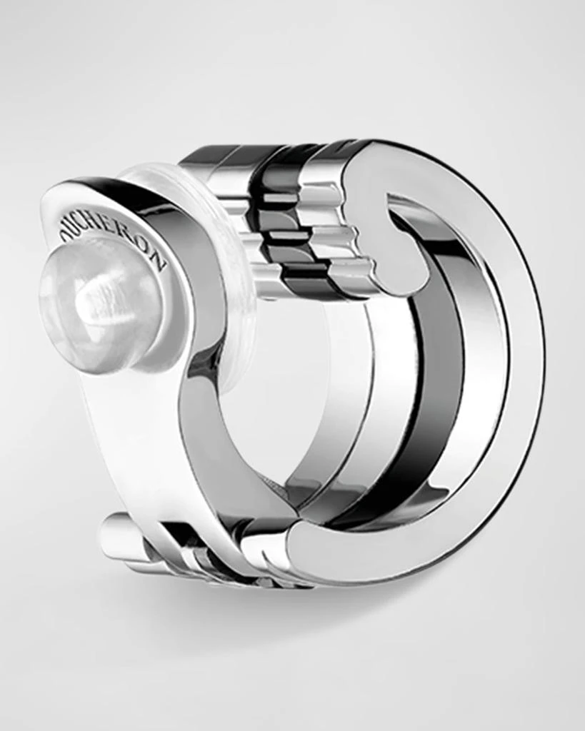 Boucheron Quatre 18K White Gold Diamond Black Edition Single Clip Earring 4