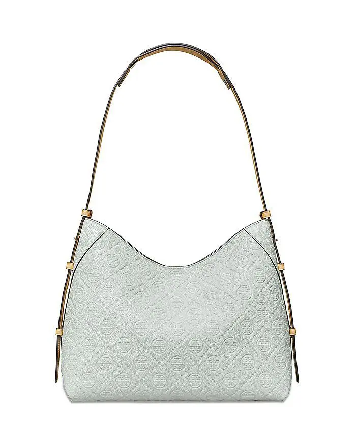 Tory Burch T Monogram Soft Pebble Medium Shoulder Bag