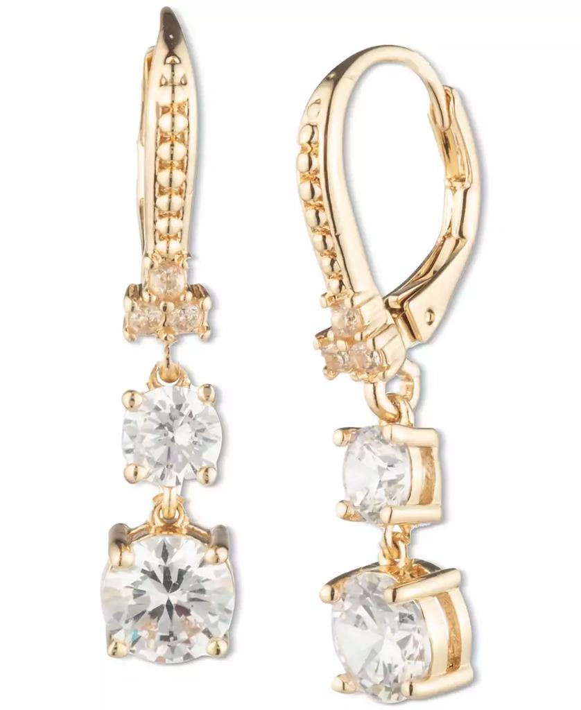 MARCHESA Cubic Zirconia Double Drop Earrings