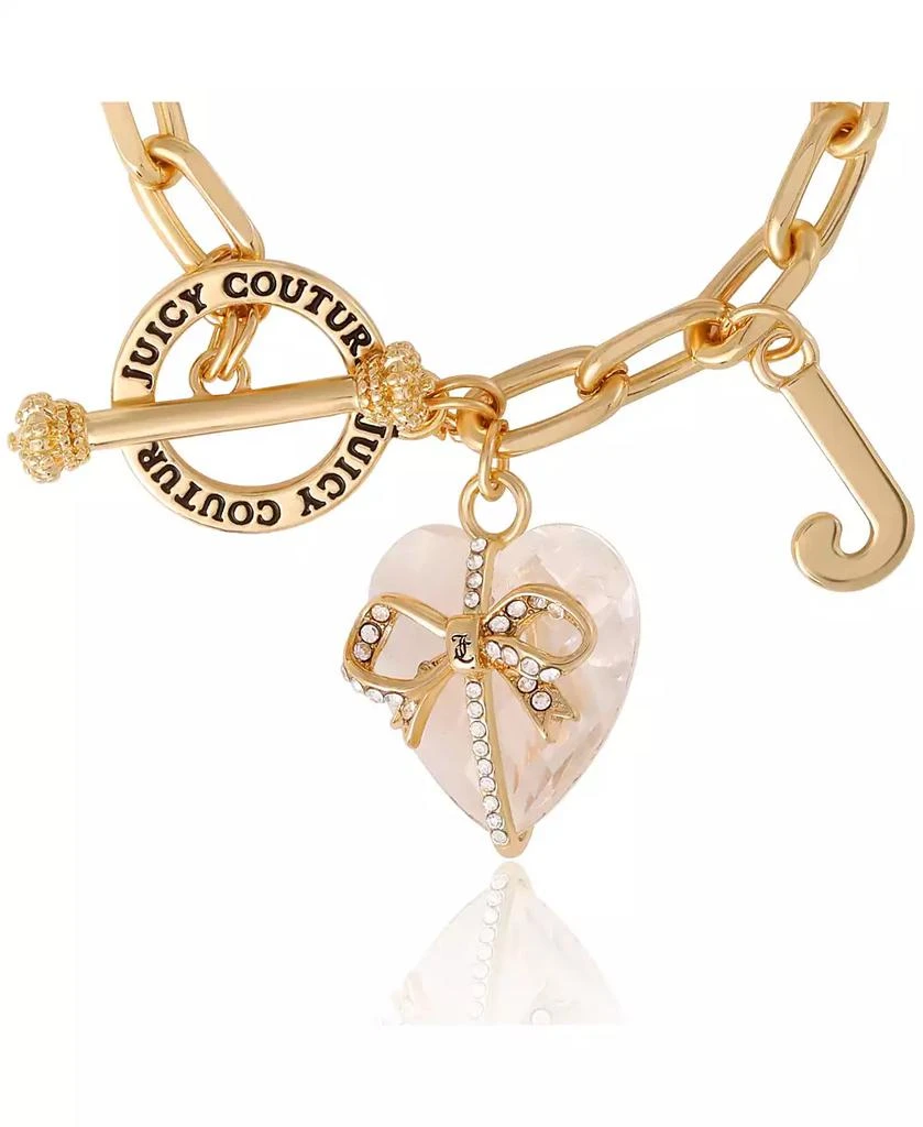 Juicy Couture Heart Stone 
J Charm Bracelet 3